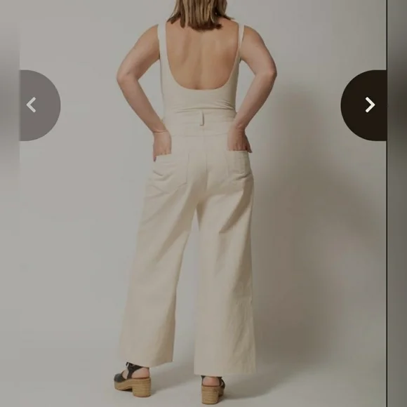 Tribe Alive Cream Wide Leg Jeans - Picture 14 of 15